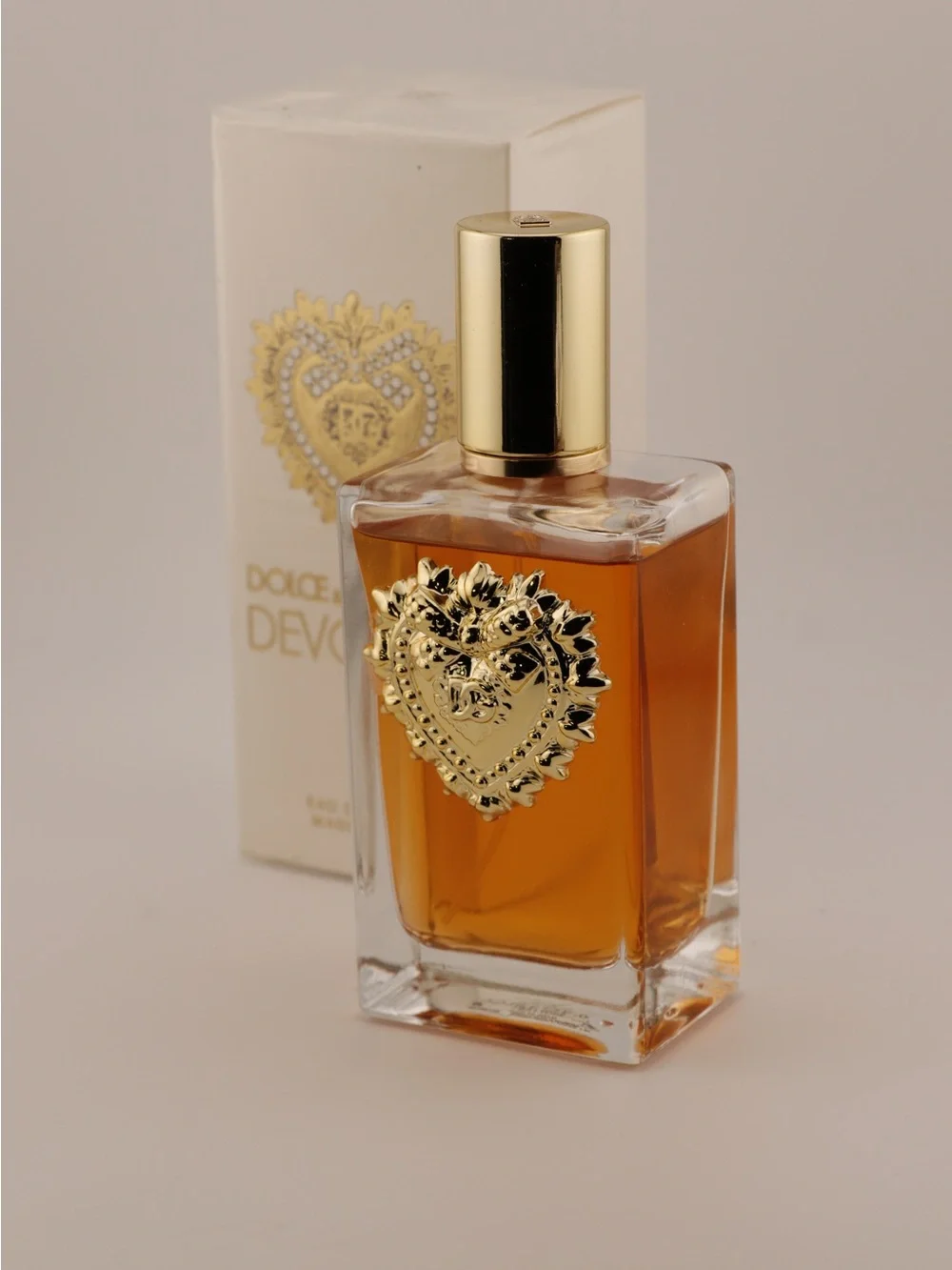Dolce & Gabbana Devotion Body Oil - Amber & Gold Bottle